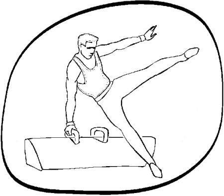 Гимнастка рисунок