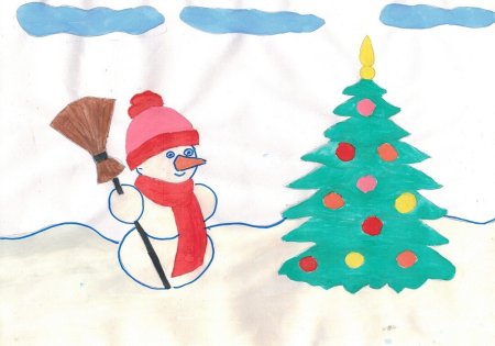 Рисунки Зимушка зима для детей