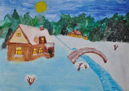 Конкурс рисунков Здравствуй Зимушка зима