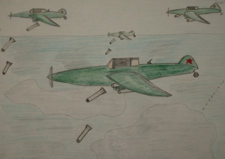 Рисунок про войну легкий