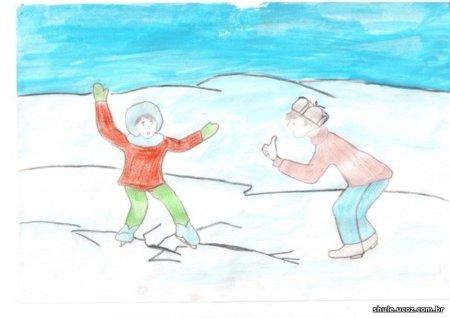 Рисунок на тему безопасность зимой