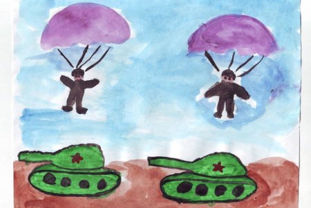 Рисунки на военную тематику для детей