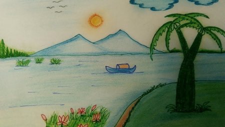 Летний пейзаж для детей