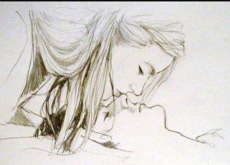 Любовные картины карандашом