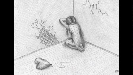 Грусть рисунок