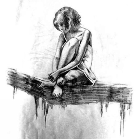 Маленькие рисунки для срисовки грустные