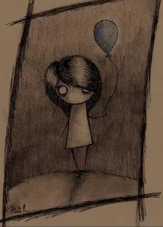 Рисунки карандашом грустные