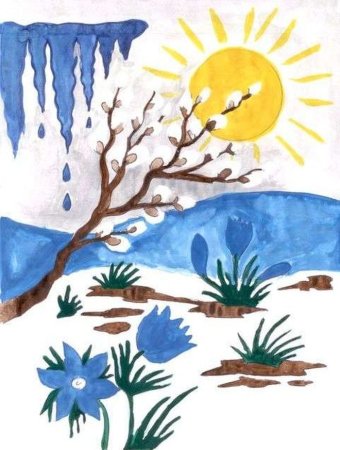 Рисунок на тему Весна