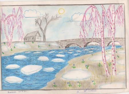 Рисунки на весеннюю тематику