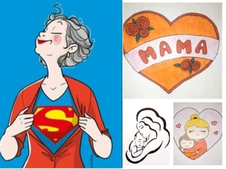 Рисунок на 8 марта маме