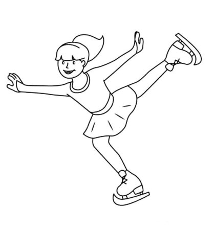 Фигуристка рисунок