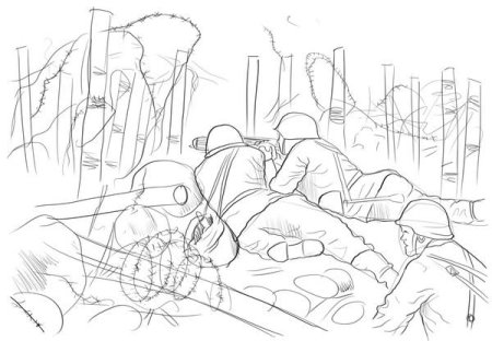 День Победы рисунок карандашом