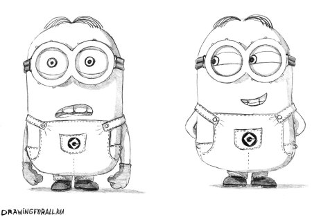 Этапы рисования зайца