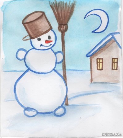 Детские рисунки на новый год