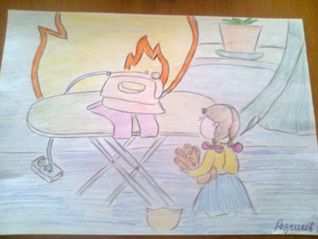 Пожарная безопасность детские рисунки