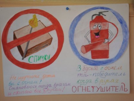 Легкий рисунок на тему пожарная безопасность