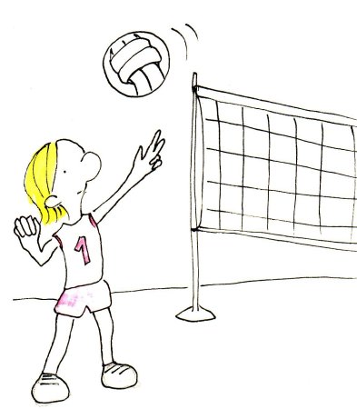 Волейбол раскраска для детей