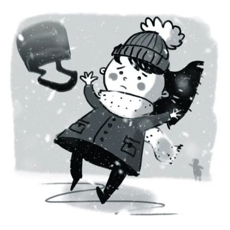 Гололед рисунок