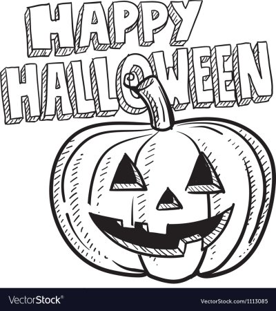 Рисунки на тему Хэллоуин лёгкие