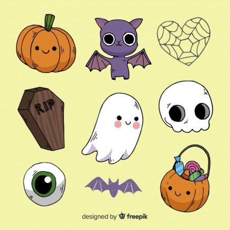 Картинки на Хэллоуин для срисовки