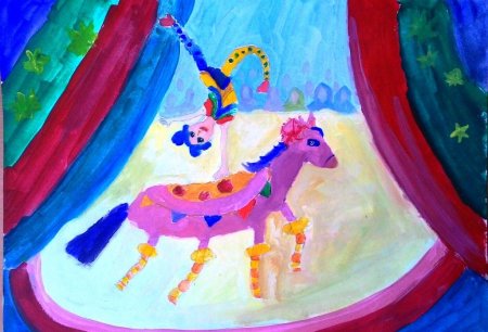 Цирк раскраска для детей