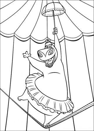 Цирковые животные трафарет