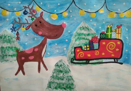 Рисунок на тему новогоднее чудо