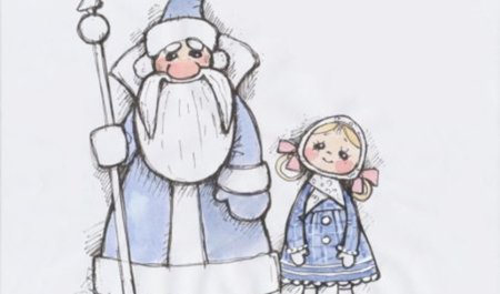 Иллюстрация к сказке Мороз Иванович для 3 класса