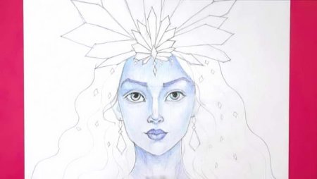 Рисунок из сказки Снежная Королева