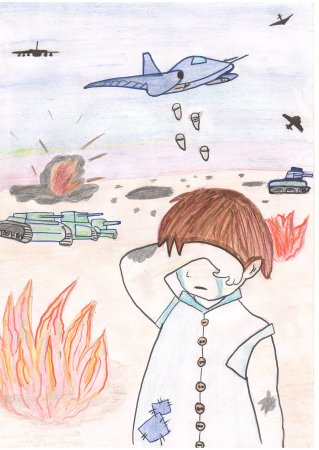 Рисунок на тему война легкий