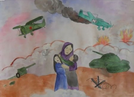 Раскраски на тему война глазами детей