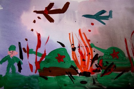 Рисунок на военную тему карандашом