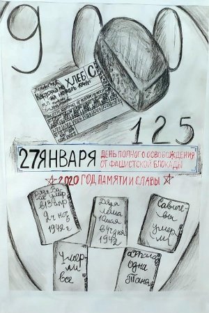 Блокада Ленинграда рисунки