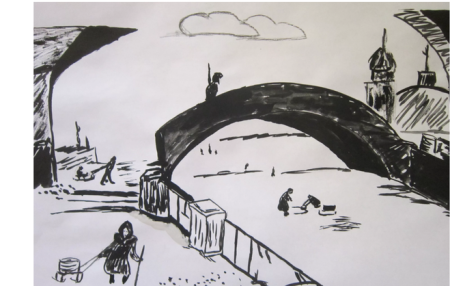 Рисунки блокада Ленинграда для детей срисовать