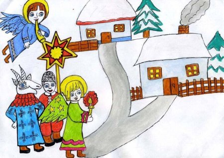 Рисунок на тему колядки
