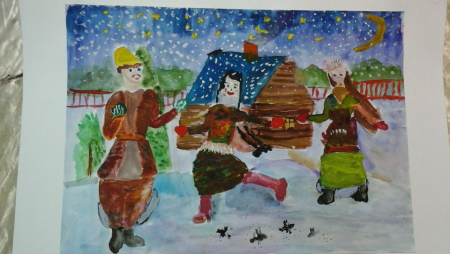 Колядки рисунок для детей