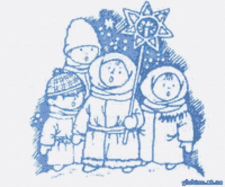 Колядки на Рождество раскраска