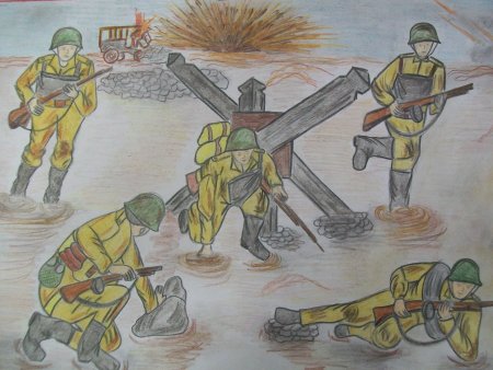 Рисунок на тему героизм