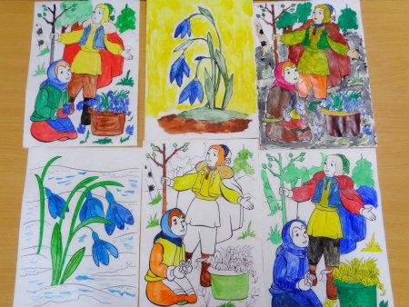 Иллюстрация к сказке 12 месяцев