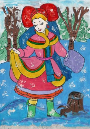 Иллюстрация к сказке 12 месяцев