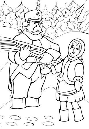 Рисунок к сказке 12 месяцев