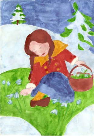 Рисунок по сказке 12 месяцев