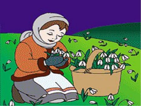 Иллюстрация к сказке 12 месяцев