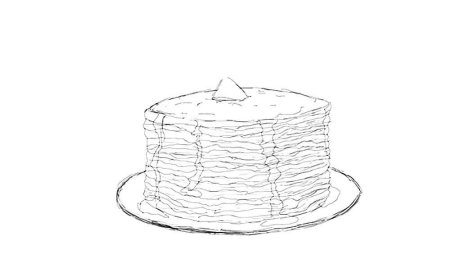 Стопка блинов раскраска