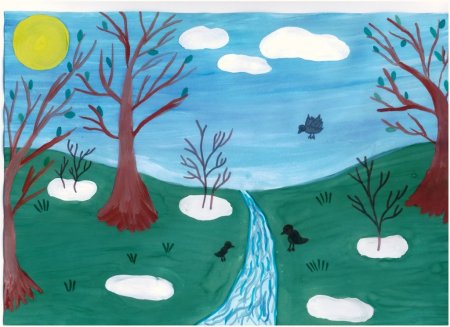 Рисование с детьми на тему дождь