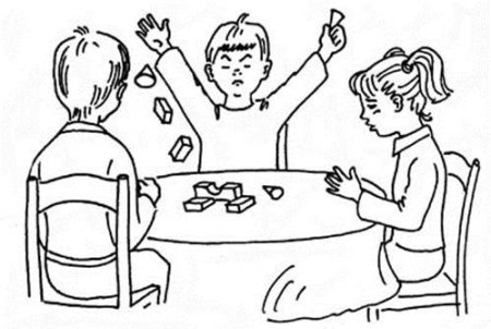 Конфликт рисунок легкий