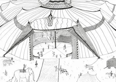 Цирк карандашом сложный