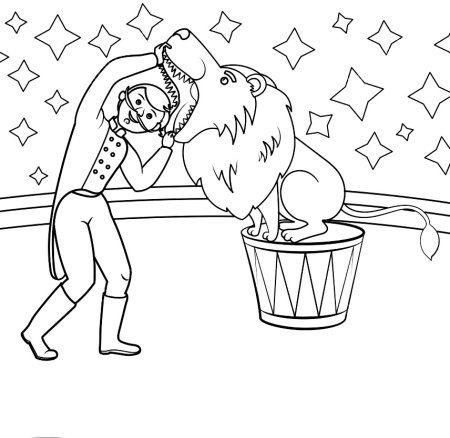 Клоун раскраска для малышей