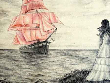 Набросок феерии а.Грина "Алые паруса".