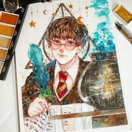 Хогвартс Гарри Поттер скетчинг